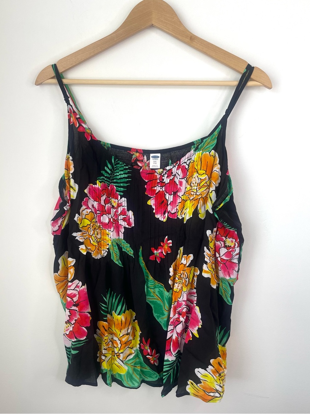 Old Navy Tropical Floral Cami Blouse Top size XXL